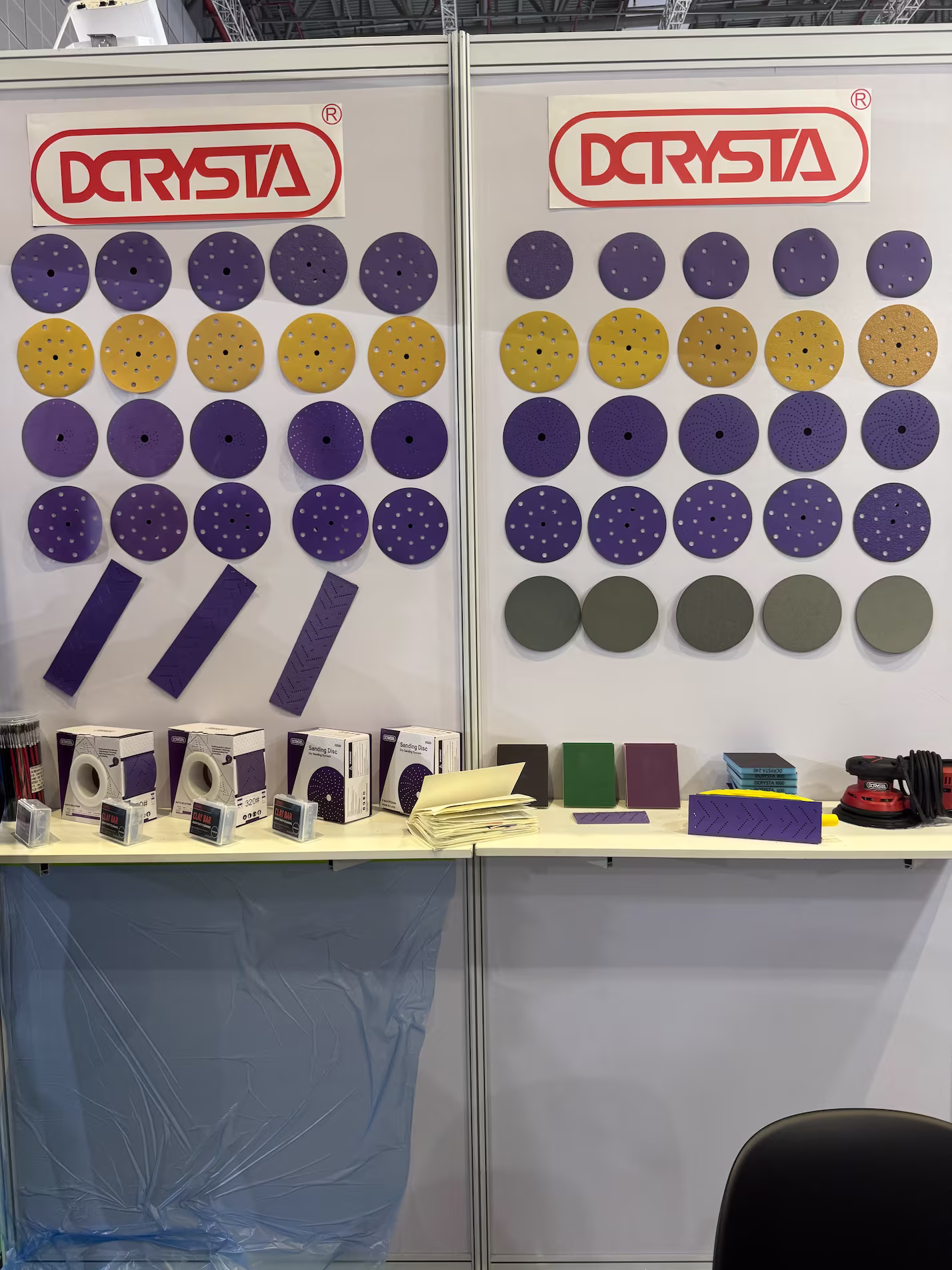 Abrasive materials display at the exhibition 03
